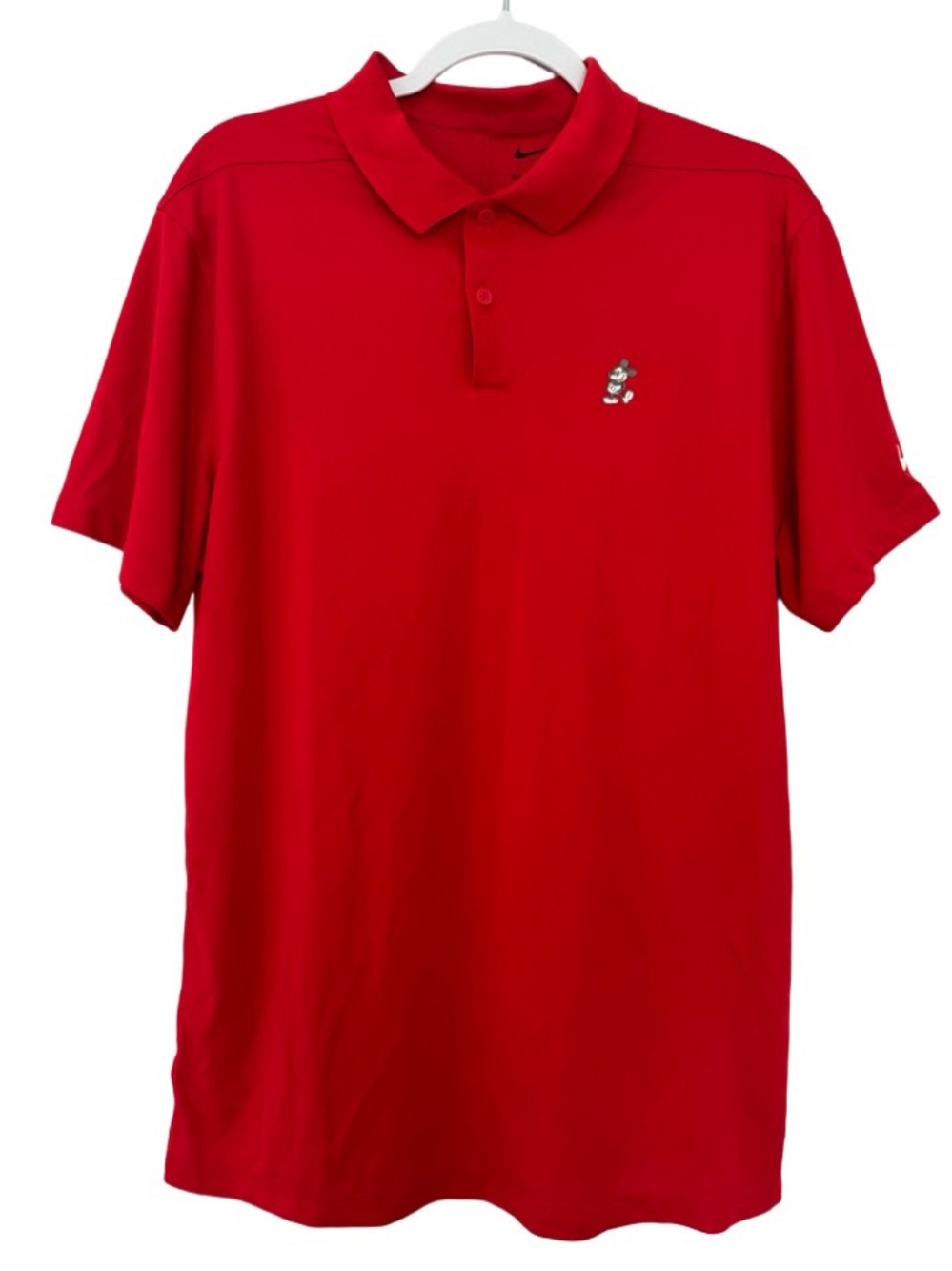 Nike Dri-Fit Disney Embroidered Mickey Mouse Polo Shirt Mens M Performance Golf